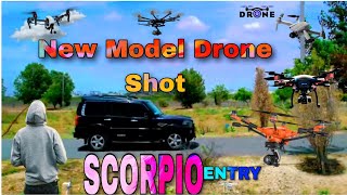 Royal entry with Scorpiodronevideo droneshot heroentry viralvideo youtubeshorts scorpio [upl. by Orodoet]