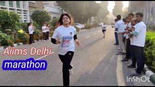 AIIMS delhi marathonAIIMS Delhi running 😍 [upl. by Nagad]