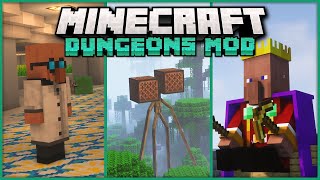 Dungeons Mod  More Bosses Dungeons amp Mobs  Minecraft Mod Showcase [upl. by Elleon]