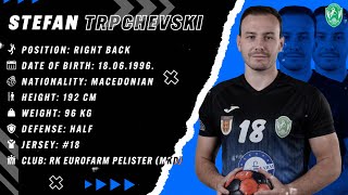 Stefan Trpchevski  Right Back  Eurofarm Pelister  Highlights  Handball  CV  202324 [upl. by Gail]