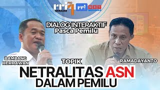 DIALOG RRI MERAUKE26  Rama Dayanto Netralitas ASN dalam Pemilu [upl. by Antonietta]