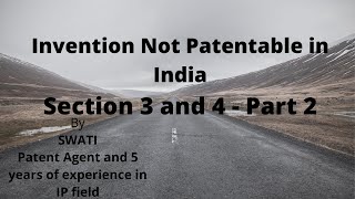 Invention not patentable in India  Section 3 and 4  Invention which are not patentable [upl. by Enaek]