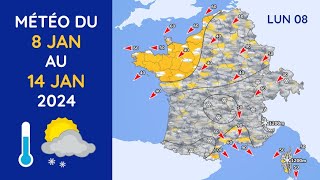 Météo du Lundi 8 au Dimanche 14 Janvier 2024 [upl. by Anam12]