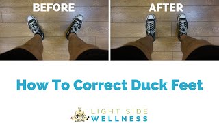 How To Correct Duck Feet Feet Turn Out  Step By Step Program [upl. by Weinberg]