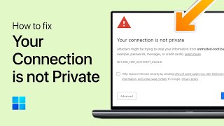 How To Fix “Your Connection Is Not Private” Error on Browsers [upl. by Sura583]