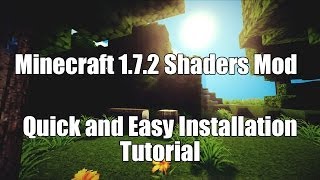 Minecraft 172174 Shaders Mod Installation Tutorial  Quick and Easy  Download Links [upl. by Dao]