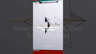 How To Draw A Star Tetrahedron  Easy Step By Step Drawing Geometric Arts howtodraw easydrawing [upl. by Annodahs838]