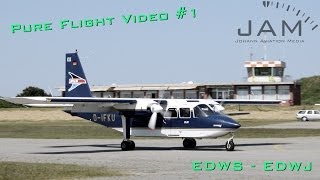 Pure Flight Video  Frisia BN2  Norden  Juist [upl. by Mohandis719]