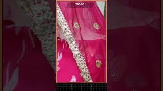 Organza Fabric Suit  Karwachauth Special  Chiffon Dupatta [upl. by Eastlake]