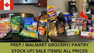 WALMART GROCERY PANTRY STOCK UP SALE ITEMS ALL PRICES [upl. by Etteuqram291]