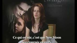 Teemix Kristen Stewart Interview 44 Kristen talks about New Moon and Eclipse  French HQ video [upl. by Alokin316]