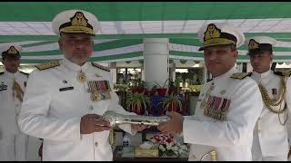 REAR ADMIRAL MUHAMMAD SALEEM TAKES OVER AS COMMANDER KARACHI [upl. by Ellary893]