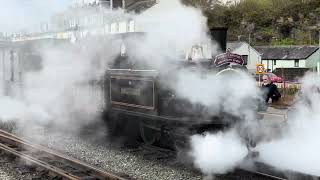 James spooner steam loco departs from Porthmadog [upl. by Dyane]