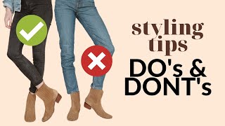 How to wear BOOTS with JEANS  Tutorial [upl. by Fenton]