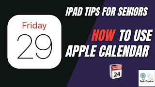 iPad Tips for Seniors How To Use Apple Calendar [upl. by Adolphe291]