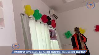 Institut polytechnique des métiers Soutenance licence promo 2023 [upl. by Toh]