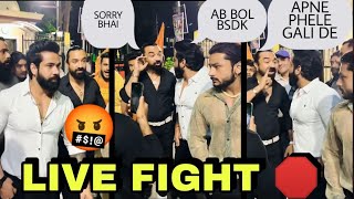 Rajveer fitness vs ajaz khan fight liverajveer sisodia ajaz khan live [upl. by Spiro742]