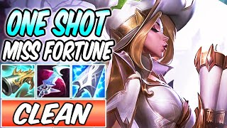 ONESHOT MISS FORTUNE MID FULL LETHALITY PRESTIGE  Build amp Runes  League of Legends  Season 12 [upl. by Ledba]