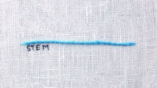 How to Stem Stitch [upl. by Nylitak13]