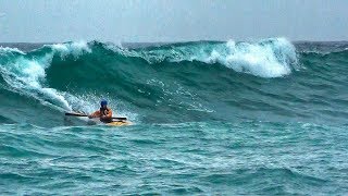 SEA KAYAKING WAVE SESSIONS 1 070118 [upl. by Aluor]