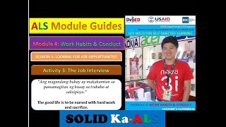 Video 90  ALS Module 4  Work Habits and Conduct  Activity 3  ALS Life Skills Module 4 Answers [upl. by Suivatnod844]