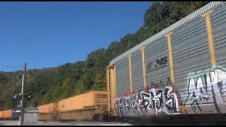 Loaded autorackintermodal headed east [upl. by Faxan757]