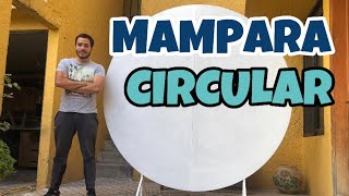 Mampara Circular para Fiestas  TOTALMENTE DESMONTABLE  CIRCULAR BACKDROP [upl. by Otte]