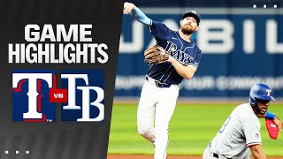 Rangers vs Rays Game Highlights 4324  MLB Highlights [upl. by Seibold627]