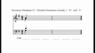 Harmonic Dictation 2 Easy [upl. by Tobie267]