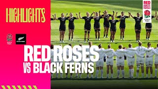 WORLD CHAMPIONS DEFEATED  Red Roses v Black Ferns higlights [upl. by Llenej]