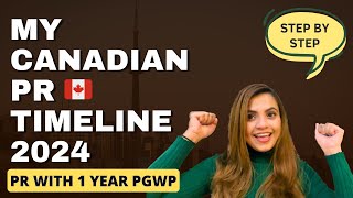 From Study to PR My Canadian PR Timeline 2024  BECAME PERMANENT RESIDENT IN CANADA WITH 1YEAR PGWP [upl. by Erida]