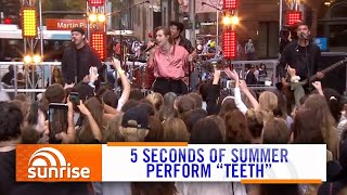 5SOS  Teeth Live on Sunrise 2020  7NEWS Australia [upl. by Ahsinar]