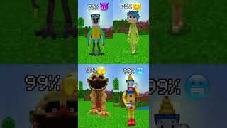 INSIDE OUT 2 vs POPPY PLAYIME vs TADC vs INDIGO PARK in MINECRAFT minecraft insideout [upl. by Kronick]