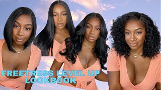 Under 30 FreeTress Equal HD Lace Front Wig Level Up Lookbook FT AntiSlip Velvet Wig HD Lace Band [upl. by Tserof]