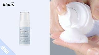 How to Use Foaming CleanserDry Skin  KLAIRS Rich Moist Foaming Cleanser [upl. by Wertheimer]