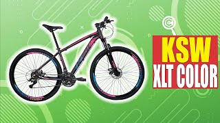 BICICLETA ARO 29 COM SUSPENSÃƒO DIANTEIRA E FRENAGEM SEGURA âž½ KSW XLT COLO [upl. by Carrington695]