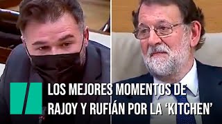 Los mejores momentos de Rufián y Rajoy en la comisión de la Kitchen [upl. by Ecylla654]