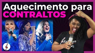 AQUECIMENTO VOCAL PARA CONTRALTOS Faça todos os dias antes de cantar [upl. by Jecho567]