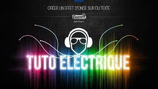 TUTO CRÉER UN EFFET ELECTRIQUE DONDES SUR DU TEXTE AVEC PHOTOSHOP [upl. by Eeb]