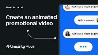 How to create animated promotional ads with Linearity Move [upl. by Marlowe]