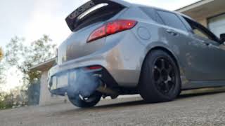 mazdaspeed 3 2nd gen single exit exhaust [upl. by Nylehtak993]