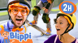 Blippi and Meekahs Epic Skateboarding Tricks  BEST OF BLIPPI TOYS  Educational Videos for Kids [upl. by Eiba123]