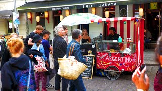 Handmade Sausages served on a Bicycle  Street Food in Berlin Germany [upl. by Bittencourt]