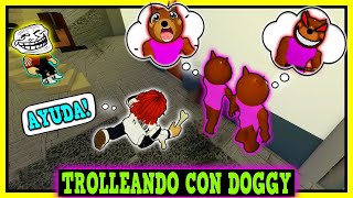 😅 TROLLEANDO con la SKIN de DOGGY 🐻 MOMENTOS DIVERTIDOS en PIGGY 🐷  DEKUZAM 😝 [upl. by Asimaj]