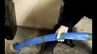 PushedinPlace sewer lining installation demo [upl. by Shult]