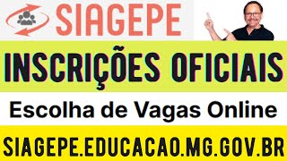 INSCRIÇÕES OFICIAIS PARA DESIGNAÇÃO CONTRATAÇÃO E CONVOCAÇÃO PUBLICADAS SIAGESPEEDUCACAOMGGOVBR [upl. by Gibeon]