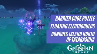 Electroculus amp Barrier Cube Puzzle at Conches Island North of Tatarasuna  Genshin Impact [upl. by Mcguire]