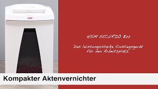 Schnelle Vernichtung von Unterlagen – HSM SECURIO B22 [upl. by Anaitak]