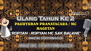 LIVE TOPIX STUDIO ULTAH KE 2 PAGUYUBAN PRANATACARA  MC MAGETAN  JKM AUDIO  LAPANGAN CANDIREJO [upl. by Fi]