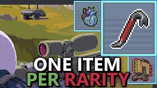 Oops All Crowbars on Sniper One Item Per Rarity  Risk of Rain Returns [upl. by Thurlough]